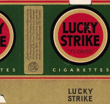 Original USA Pre-1942 WWII Lucky Strike Packet Cover