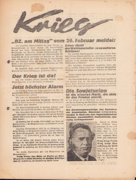 Original KPD 1932 Elections Propaganda - Ernst Thälmann - Red United Front - 4 Pages - Very Rare - Image 2
