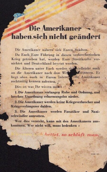 Original WWII US Propaganda for German Soldiers - German 1945 - GI Joe Jones - Rare - Image 2
