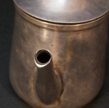 Original WWII German Luftwaffe Silver -  1.L Tea Pot - Luftwaffe Offiziersheim Kaufbeuren - Fliegerhorst Kaufbeuren- Rare - Image 6