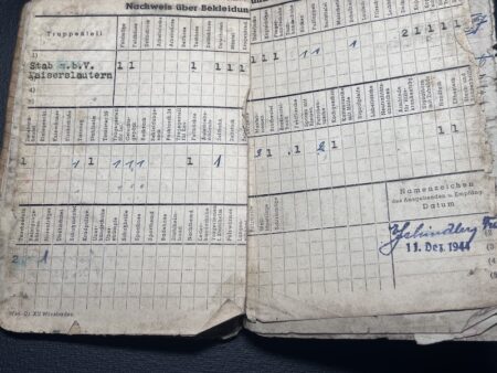 Original WWII German Wehrmacht Soldbuch - Obergefreiter Ferdinand Schmidt - Grenadier Regiment 861 - Image 9