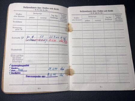Original WWII German Soldbuch - Feldwebel Paul Specht - Panzer Grenadier Regiment 26 - 24 Panzer Division - Heiligenbeil 1945 - Rare - Image 8