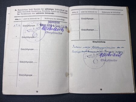 Original WWII German Soldbuch - Feldwebel Paul Specht - Panzer Grenadier Regiment 26 - 24 Panzer Division - Heiligenbeil 1945 - Rare - Image 9