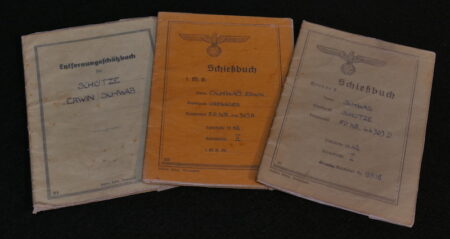 Original WWII German Soldiers Shooting Record Books and Photograph - Schießbuch - MG Gunner - Grenadier- (Feldausbildung) Regiment 718