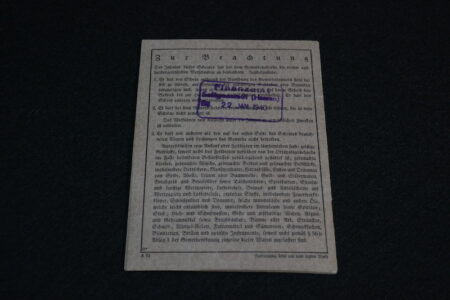 Original WWII German Wandergewerbeschein ID Document - Itinerant Trade Permit - Odd TR ID - Image 9