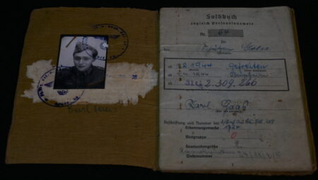 Original WWII German Army Soldbuch - Obergefreiter Karl Haas - 353 Infanterie Division - Siegfried Line - POW - EK2 - West Front - Image 3