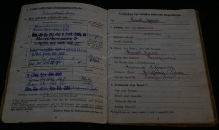 Original WWII German Army Soldbuch - Obergefreiter Karl Haas - 353 Infanterie Division - Siegfried Line - POW - EK2 - West Front - Image 6