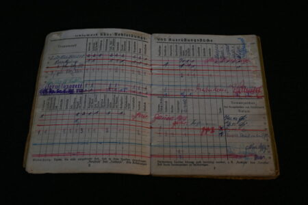 Original WWII German Army Soldbuch - Obergefreiter Karl Haas - 353 Infanterie Division - Siegfried Line - POW - EK2 - West Front - Image 7