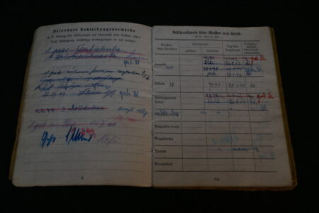 Original WWII German Army Soldbuch - Obergefreiter Karl Haas - 353 Infanterie Division - Siegfried Line - POW - EK2 - West Front - Image 8
