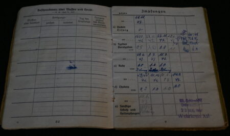 Original WWII German Army Soldbuch - Obergefreiter Karl Haas - 353 Infanterie Division - Siegfried Line - POW - EK2 - West Front - Image 10