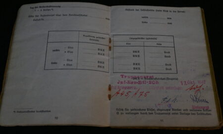 Original WWII German Army Soldbuch - Obergefreiter Karl Haas - 353 Infanterie Division - Siegfried Line - POW - EK2 - West Front - Image 11