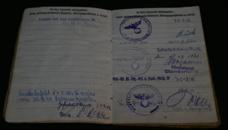 Original WWII German Army Soldbuch - Obergefreiter Karl Haas - 353 Infanterie Division - Siegfried Line - POW - EK2 - West Front - Image 13