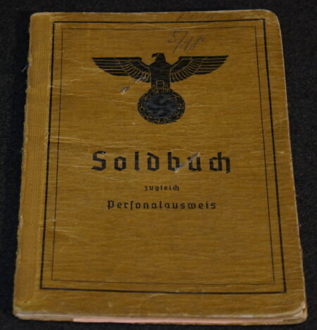 Original WWII German Army Soldbuch - Stabsgefreiter Erich Pormann - 16th Army - Died in Berlin September 1945. - Image 2