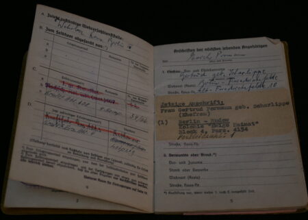 Original WWII German Army Soldbuch - Stabsgefreiter Erich Pormann - 16th Army - Died in Berlin September 1945. - Image 6