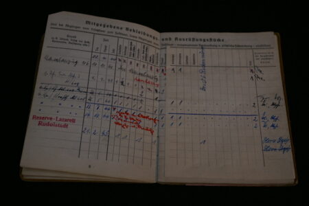 Original WWII German Army Soldbuch - Stabsgefreiter Erich Pormann - 16th Army - Died in Berlin September 1945. - Image 7