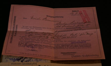 Original WWII German Army Soldbuch - Stabsgefreiter Erich Pormann - 16th Army - Died in Berlin September 1945. - Image 22
