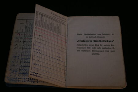 Original WWII German Luftwaffe Soldbuch - Obergefreiter Heinrich Becker - Luftgau-Nachrichten-Regiment Moskau - Image 11