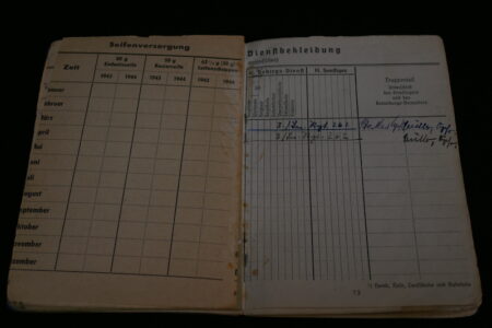 Original WWII German Luftwaffe Soldbuch - Obergefreiter Heinrich Becker - Luftgau-Nachrichten-Regiment Moskau - Image 18