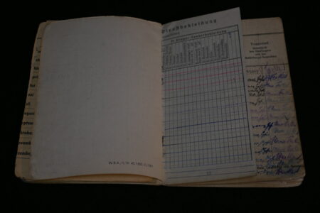Original WWII German Luftwaffe Soldbuch - Obergefreiter Heinrich Becker - Luftgau-Nachrichten-Regiment Moskau - Image 19