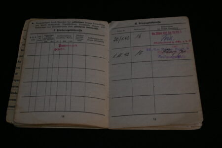 Original WWII German Luftwaffe Soldbuch - Obergefreiter Heinrich Becker - Luftgau-Nachrichten-Regiment Moskau - Image 23