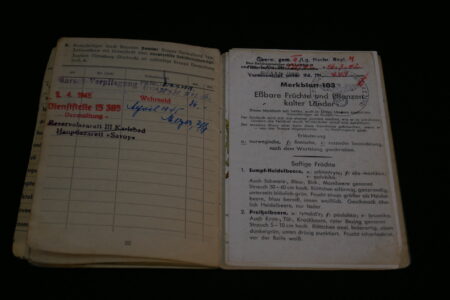 Original WWII German Luftwaffe Soldbuch - Obergefreiter Heinrich Becker - Luftgau-Nachrichten-Regiment Moskau - Image 24