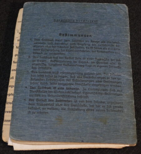 Original WWII German Luftwaffe Soldbuch - Obergefreiter Heinrich Becker - Luftgau-Nachrichten-Regiment Moskau - Image 32