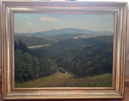 Oil Painting by Ernst Frommhold - "Feldbergblick" - Famous Third Reich Artist - Reichsführung SS - Deutsche Kunst 1944