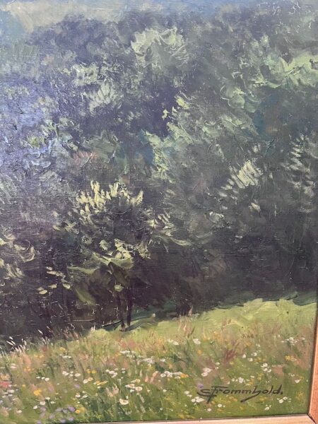 Oil Painting by Ernst Frommhold - "Feldbergblick" - Famous Third Reich Artist - Reichsführung SS - Deutsche Kunst 1944 - Image 8