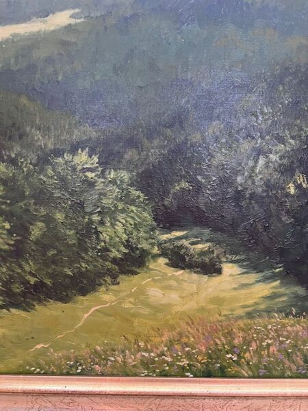 Oil Painting by Ernst Frommhold - "Feldbergblick" - Famous Third Reich Artist - Reichsführung SS - Deutsche Kunst 1944 - Image 10