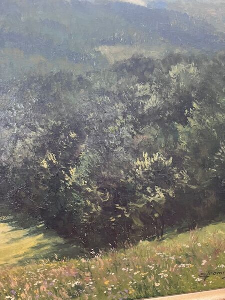 Oil Painting by Ernst Frommhold - "Feldbergblick" - Famous Third Reich Artist - Reichsführung SS - Deutsche Kunst 1944 - Image 11