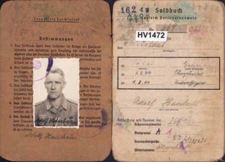 Original WWII German Soldbuch Grouping - Uffz Haarhaus - Heeres-Baupionier-Brigade 686 - Son Killed 1945 Kampfgruppe Becker - Sad last letters - Image 4