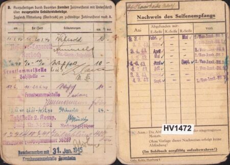Original WWII German Soldbuch Grouping - Uffz Haarhaus - Heeres-Baupionier-Brigade 686 - Son Killed 1945 Kampfgruppe Becker - Sad last letters - Image 16
