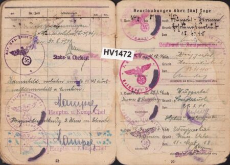 Original WWII German Soldbuch Grouping - Uffz Haarhaus - Heeres-Baupionier-Brigade 686 - Son Killed 1945 Kampfgruppe Becker - Sad last letters - Image 18