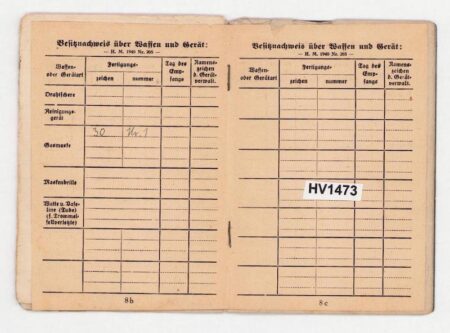 Original WWII Luftwaffe Soldbuch - Stabsintendant Otto Heine - Truppensonderdienst (TSD) - Kampfeinheit Tietze April 1945 - Image 10