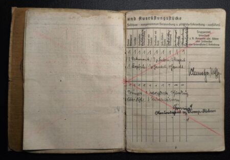 Original WWII German Soldbuch Grouping & EKM- Obgefr Albert Kahut - Captured in Normandy 1944 - POW in Cherbourg - Letter Translated - Rare - Image 15