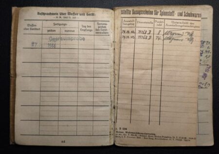 Original WWII German Soldbuch Grouping & EKM- Obgefr Albert Kahut - Captured in Normandy 1944 - POW in Cherbourg - Letter Translated - Rare - Image 16