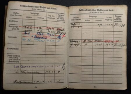 Original WWII German Soldbuch Grouping & EKM- Obgefr Albert Kahut - Captured in Normandy 1944 - POW in Cherbourg - Letter Translated - Rare - Image 18