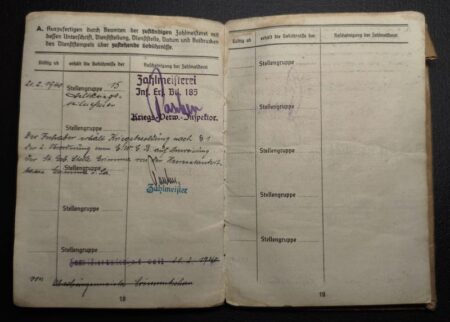 Original WWII German Soldbuch Grouping & EKM- Obgefr Albert Kahut - Captured in Normandy 1944 - POW in Cherbourg - Letter Translated - Rare - Image 21
