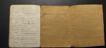 Original WWII German Wehrmacht Soldbuch - Obergefr Riechmann - Festung Lorient - Festung Lorient -  Bataillon Böck - RARE! - Image 18