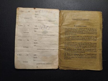 Original WWII German Wehrmacht - Soldbuch Gefr Adolf Edelkraut - Wounded in France July 1944 - 159 Reserve Division - Grenadier Regiment 74 - 19 VGD - Shot in Stomach -  US 44th Infantry Division - Germany 1945 - Image 17