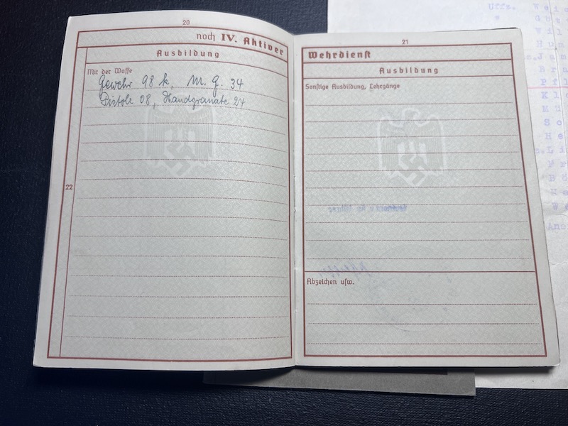 WWII German Wehrmacht Wehrpass KIA Grouping -Oberfeldwebel Pflüger - Saar Offensive 1939 Action Report - IR81 WIA France 1940 - Black Wounds Badge Certificate Le Hamal (Rare version!) Streifendienst - Grenadier Regiment Lublin - Image 12