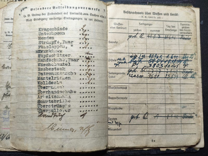 WWII Wehrmacht Soldbuch Grouping - Uffz Paul Berenbaum - Born in France! - Incredible Story Buried Alive by US Artillery - Grenadier Regiment 713 - 416 Inf Div West Wall 1945 - Mortar Team Leader - Rare! - Image 12