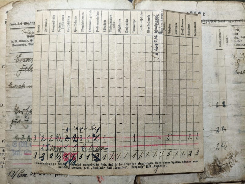 WWII Wehrmacht Soldbuch Grouping - Uffz Paul Berenbaum - Born in France! - Incredible Story Buried Alive by US Artillery - Grenadier Regiment 713 - 416 Inf Div West Wall 1945 - Mortar Team Leader - Rare! - Image 13