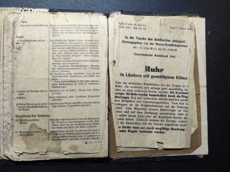 WWII Wehrmacht Soldbuch Grouping - Uffz Paul Berenbaum - Born in France! - Incredible Story Buried Alive by US Artillery - Grenadier Regiment 713 - 416 Inf Div West Wall 1945 - Mortar Team Leader - Rare! - Image 25