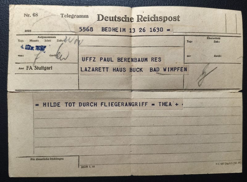 WWII Wehrmacht Soldbuch Grouping - Uffz Paul Berenbaum - Born in France! - Incredible Story Buried Alive by US Artillery - Grenadier Regiment 713 - 416 Inf Div West Wall 1945 - Mortar Team Leader - Rare! - Image 42