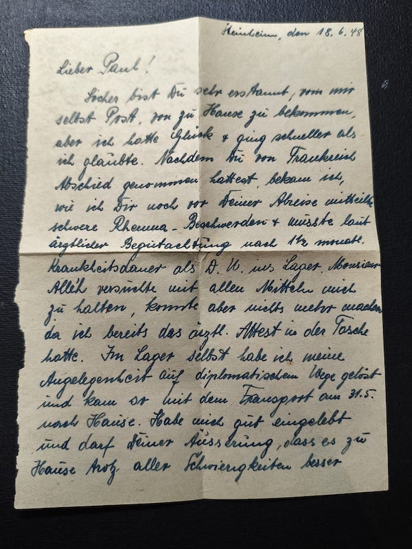 WWII Wehrmacht Soldbuch Grouping - Uffz Paul Berenbaum - Born in France! - Incredible Story Buried Alive by US Artillery - Grenadier Regiment 713 - 416 Inf Div West Wall 1945 - Mortar Team Leader - Rare! - Image 45