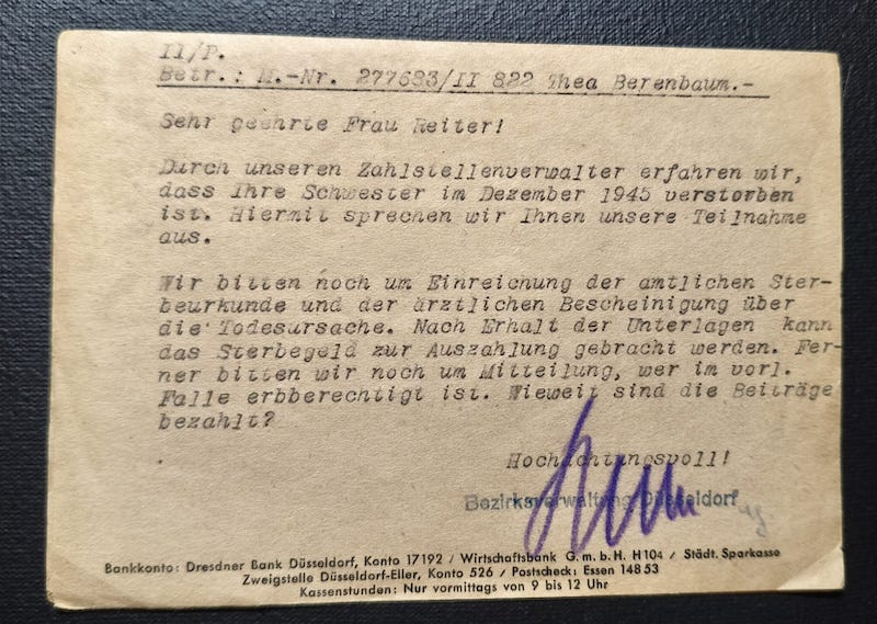 WWII Wehrmacht Soldbuch Grouping - Uffz Paul Berenbaum - Born in France! - Incredible Story Buried Alive by US Artillery - Grenadier Regiment 713 - 416 Inf Div West Wall 1945 - Mortar Team Leader - Rare! - Image 41