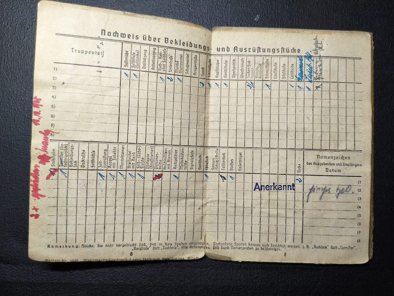 WWII Wehrmacht Soldbuch - Gefreiter Theodor Fischer - Grenzwach Regiment 46 - Siege of the Belgian Fortress Aubin-Neufchâteau 1940 ! - Image 6