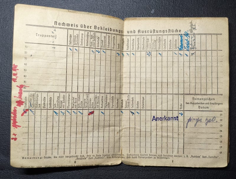 WWII Wehrmacht Soldbuch - Gefreiter Theodor Fischer - Grenzwach Regiment 46 - Siege of the Belgian Fortress Aubin-Neufchâteau 1940 ! - Image 10