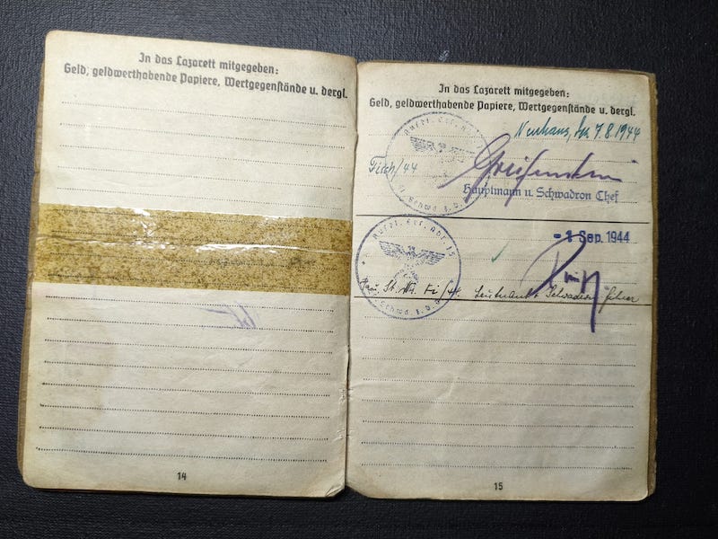 WWII Wehrmacht Soldbuch - Gefreiter Theodor Fischer - Grenzwach Regiment 46 - Siege of the Belgian Fortress Aubin-Neufchâteau 1940 ! - Image 11